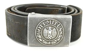 German WH Belt & Beltbuckle with Tab I.R. 69