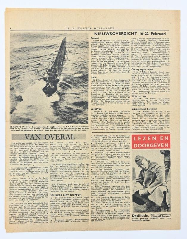 Allied/Dutch Flyer 'De Vliegende Hollander' 24 February 1944 — image 4