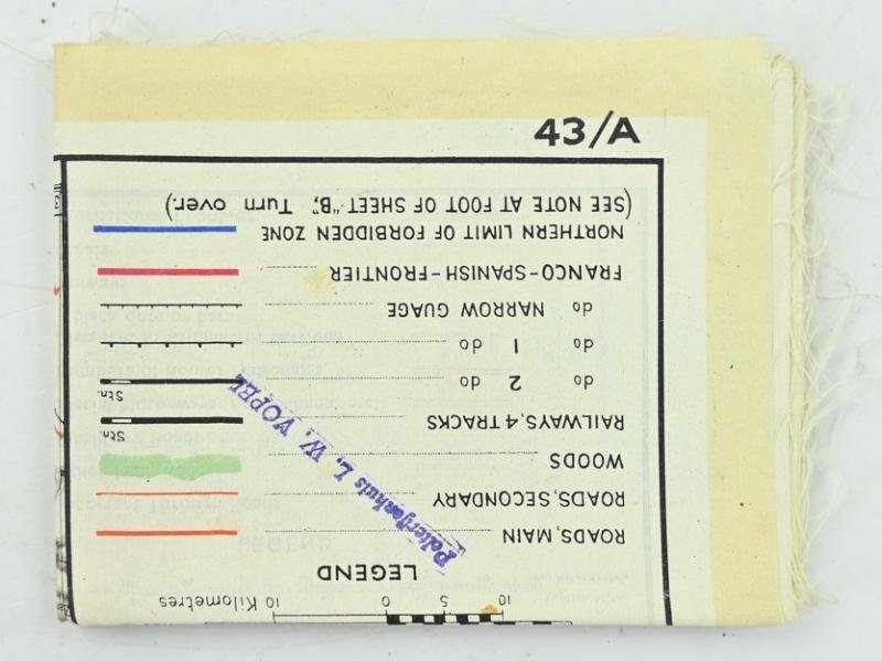 USAAF WW2 Pilot Escape Map 43A/B — image 2