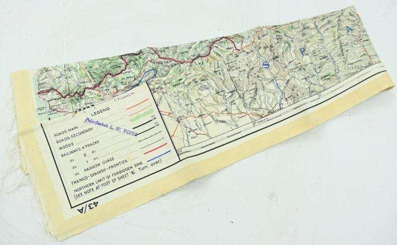 USAAF WW2 Pilot Escape Map 43A/B — image 3
