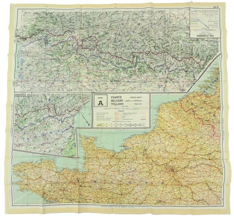 USAAF WW2 Pilot Escape Map 43A/B — image 5