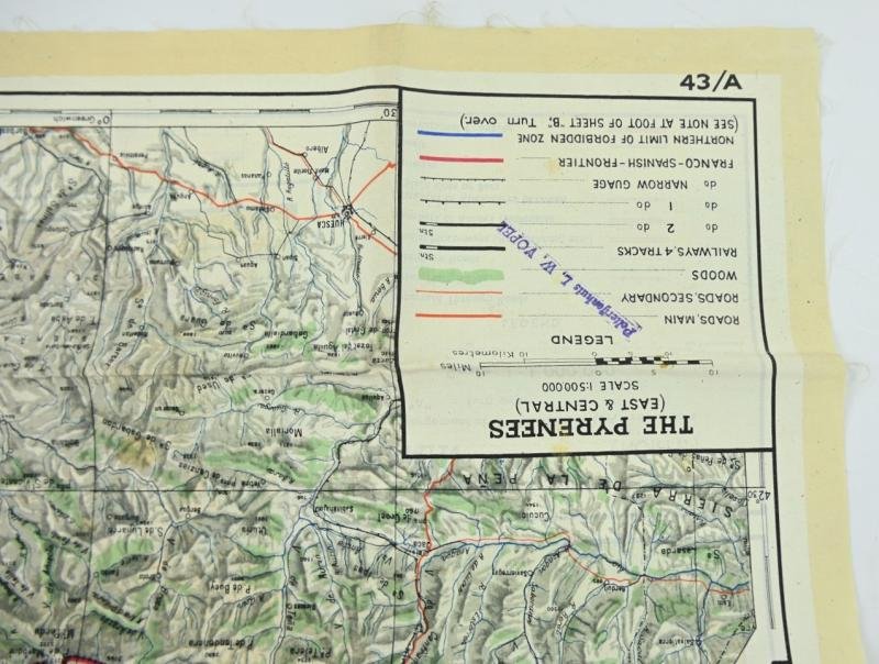 USAAF WW2 Pilot Escape Map 43A/B — image 7