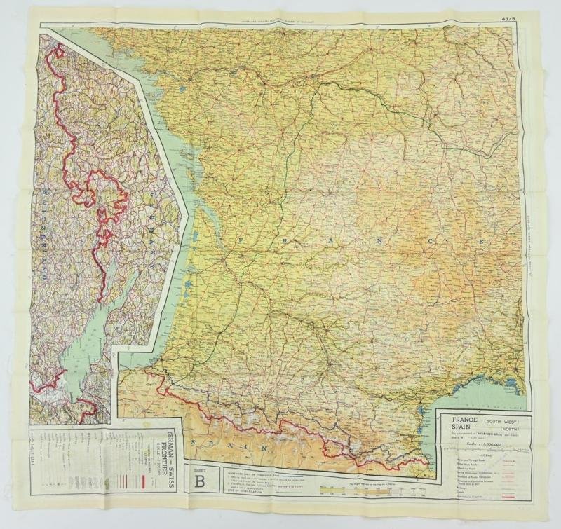 USAAF WW2 Pilot Escape Map 43A/B — image 8