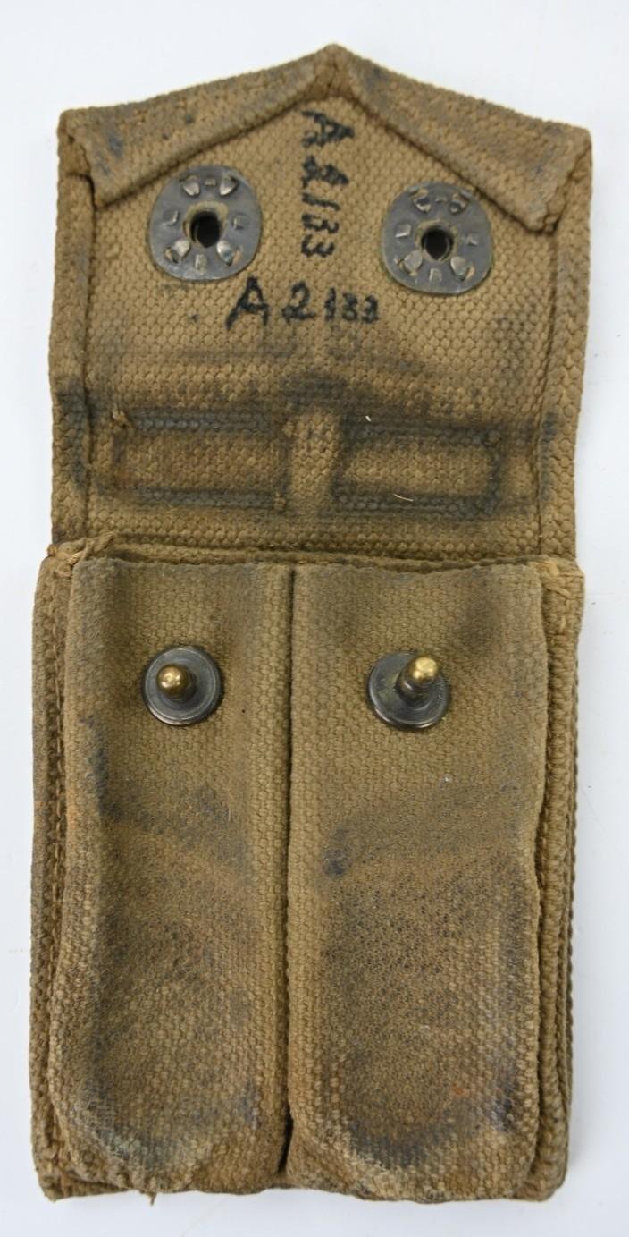 US WW2 M-1911 Magazine Pouch British Made — image 3