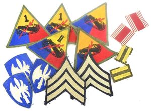 US WW2 Patch Grouping