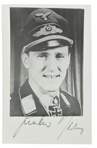 Signature of Luftwaffe KC-OLC&S Recipient 'Günther Rall'