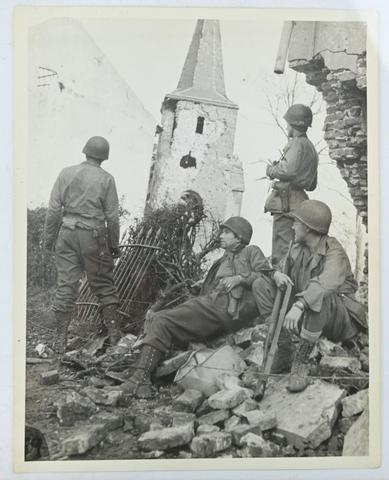US WW2 Press Photo '30th Infantry Division' Euchen Germany — image 4