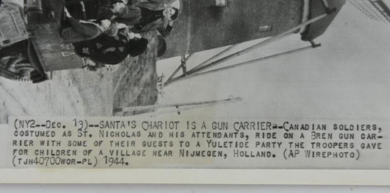 Allied WW2 Press Photo 'Santa Claus' Wijchen Holland — image 4