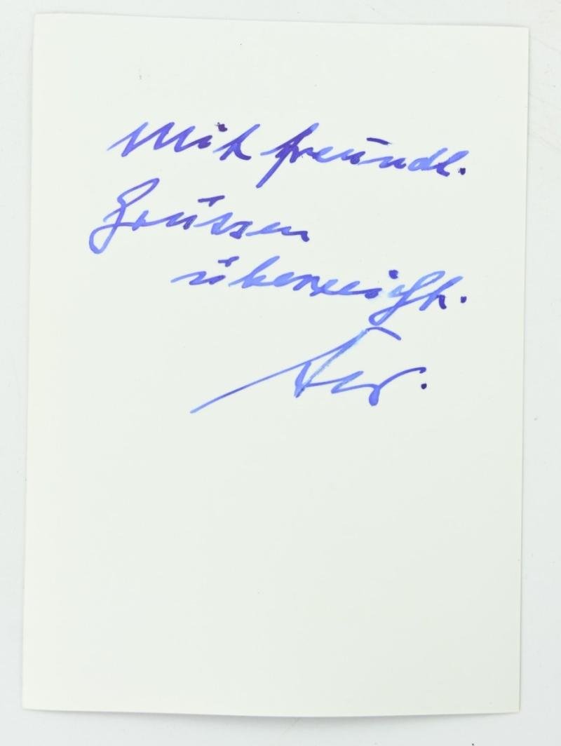 Signature of Wehrmacht Heer KC Recipient 'Wolf Ewert' — image 3