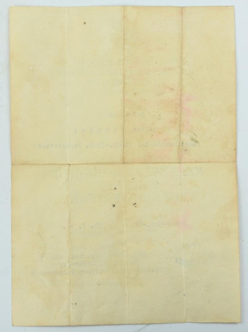 German WH DAK Afrika Korps Certificate / Erwin Rommel Facsimile — image 5