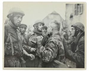 US WW2 Press Photo 'French Commandos' Belfort