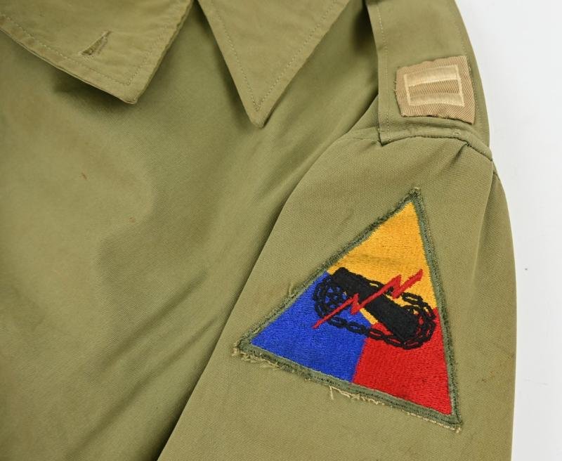 US WW2 M-1941 Captain's Combat jacket Armoured Division — image 5