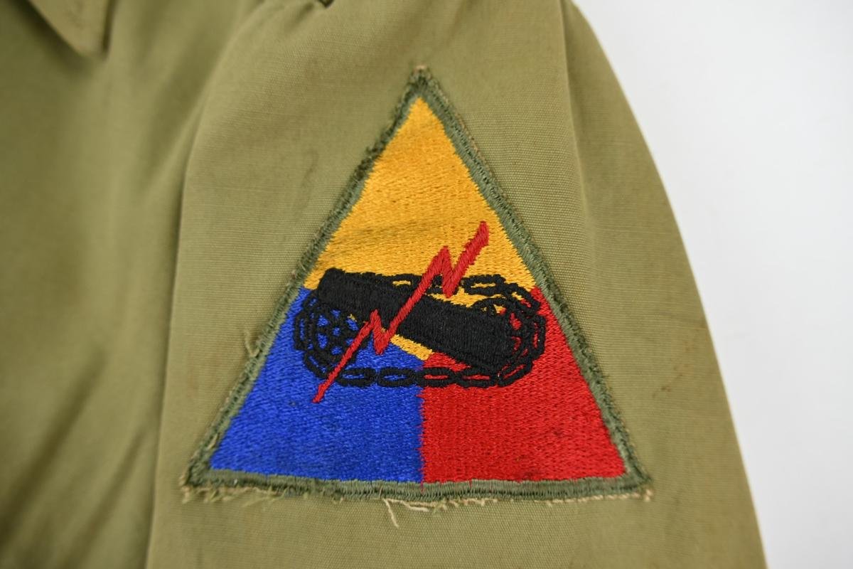 US WW2 M-1941 Captain's Combat jacket Armoured Division — image 6