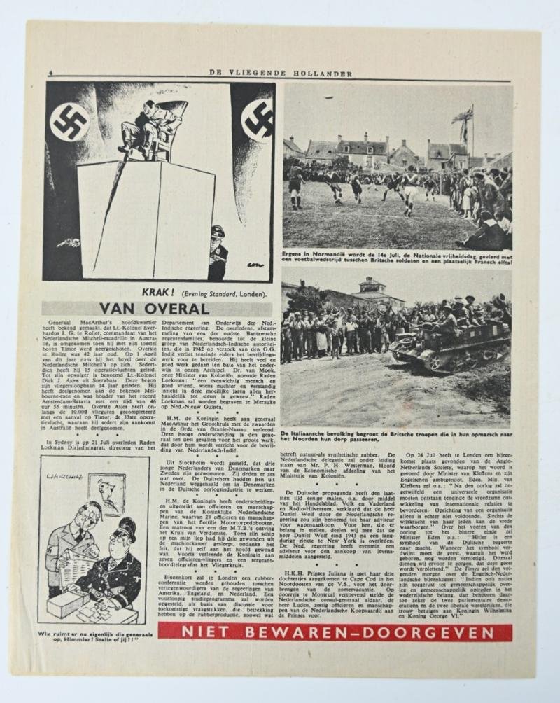 Allied/Dutch Flyer 'De Vliegende Hollander' 27 July 1944 — image 4