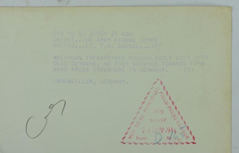 US WW2 Press Photo 'Langweiler Germany' — image 4