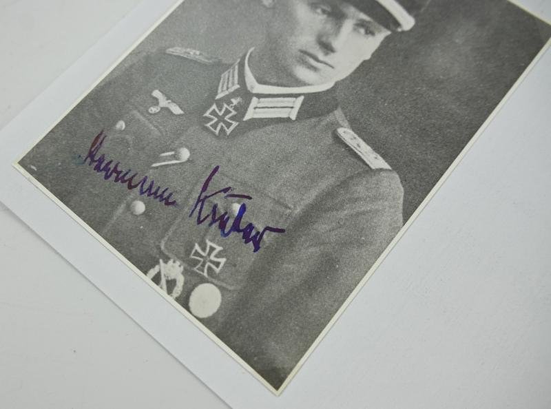 Signature of Wehrmacht Heer KC Recipient 'Hermann Kiefer' — image 2