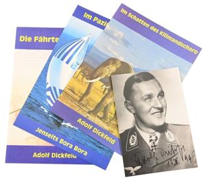 Signature of Luftwaffe KC&OLC Recipient 'Adolf Dickfeld'