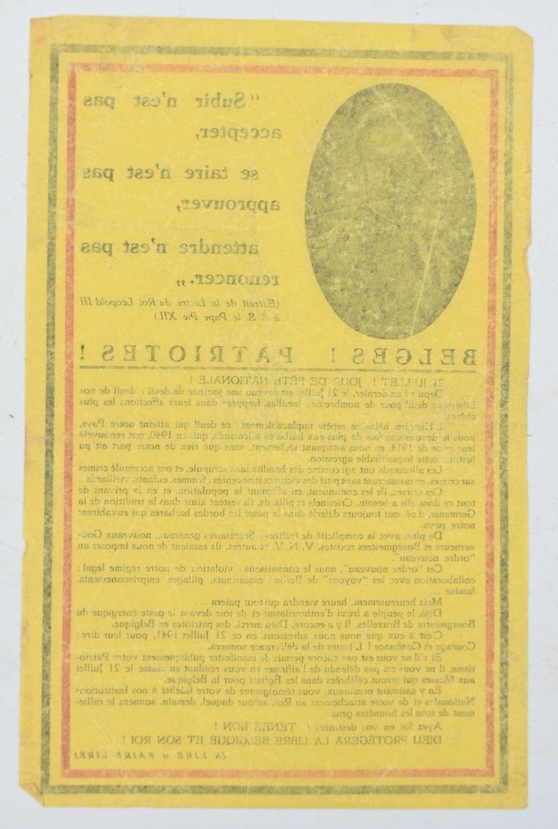 Belgian WW2 Flyer — image 2