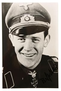 Signature of Wehrmacht Heer KC&OLC Recipient 'Bobo Spranz'