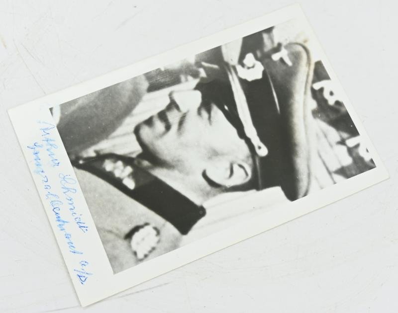 Signature of Wehrmacht Heer KC Recipient 'Arthur Schmidt' — image 2