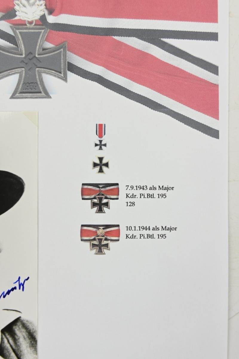 Signature of Wehrmacht Heer KC&OLC Recipient 'Josef-Georg Mulzer ' — image 4