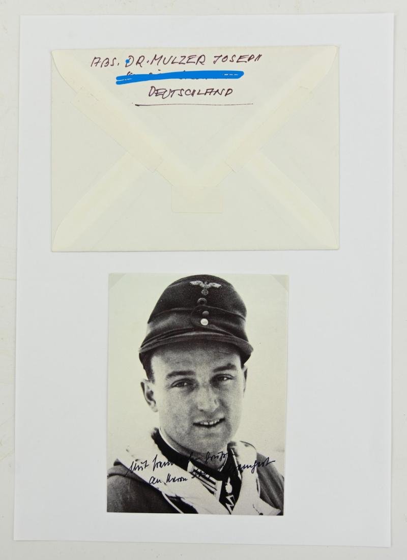 Signature of Wehrmacht Heer KC&OLC Recipient 'Josef-Georg Mulzer ' — image 5