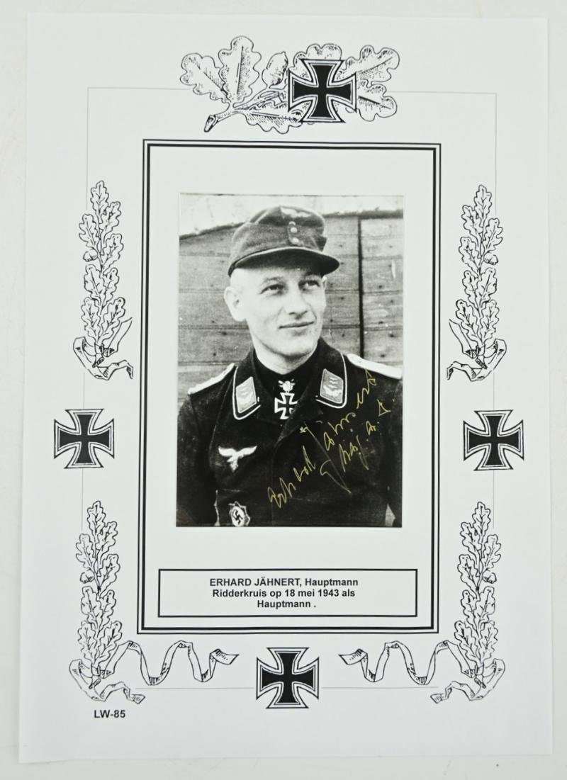 Signature of Luftwaffe KC-OLC&S Recipient 'Erhard Jähnert' — image 5