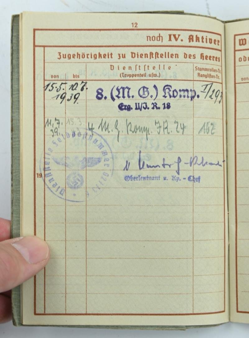 German WH Wehrpass, Deathcard and Iron Cross 'Theo Baum' — image 13