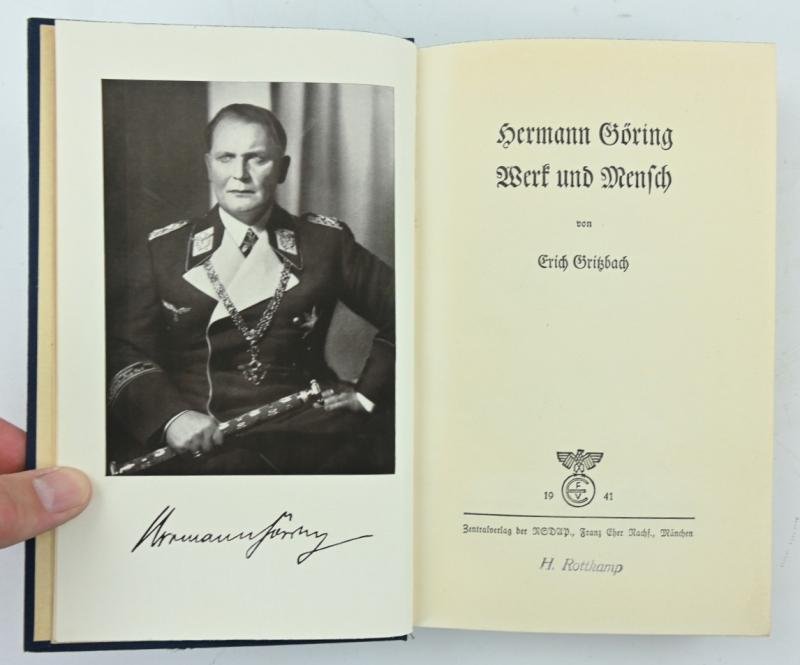 German Signed Book Hermann Göring - Werk und Mensch — image 3