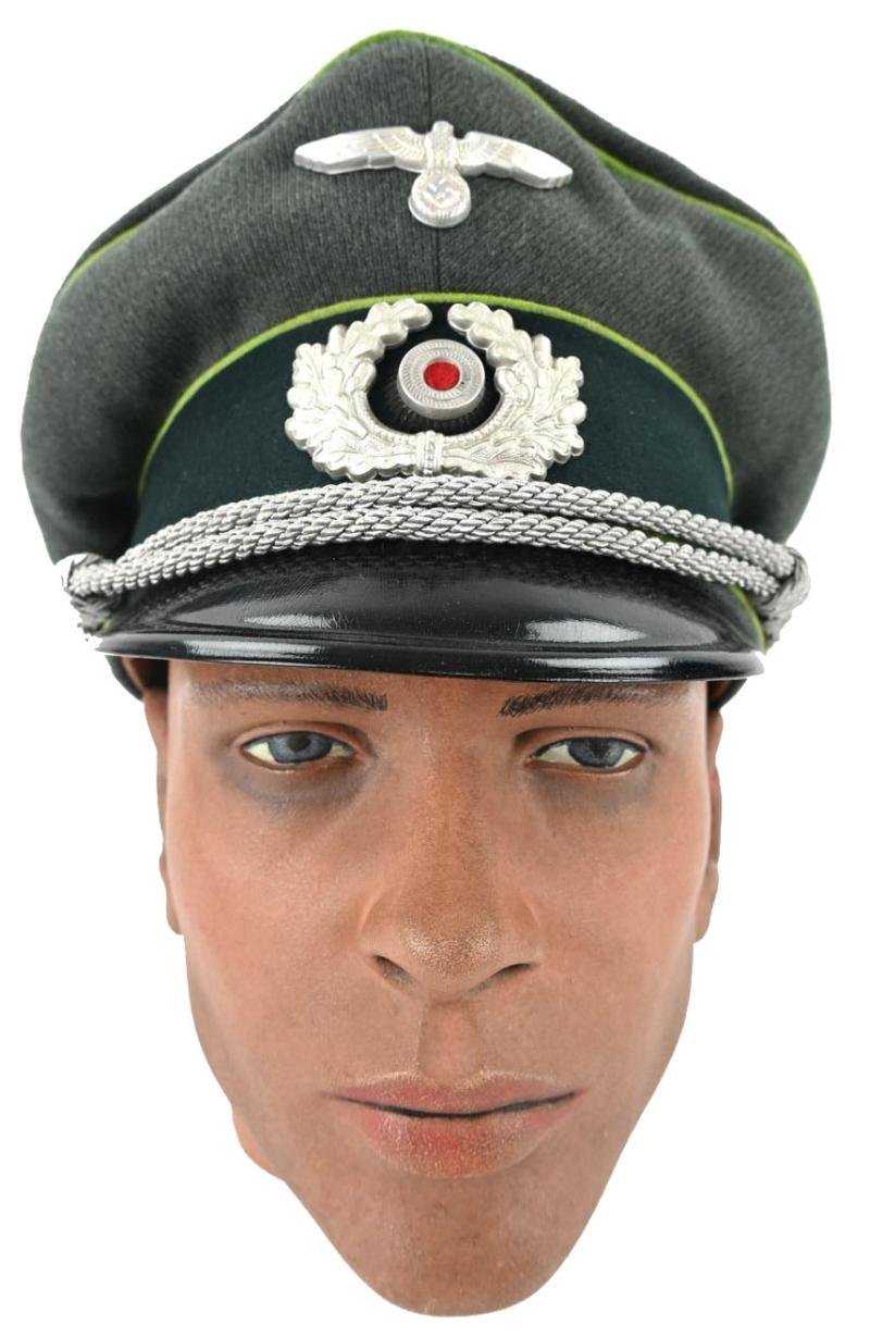 German WH Officer Visor Cap 'Panzergrenadier' — image 10