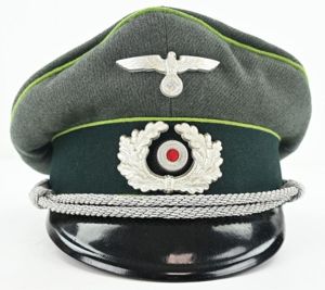 German WH Officer Visor Cap 'Panzergrenadier'