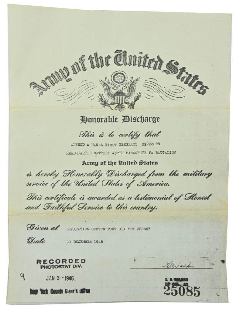 US WW2 11th Airborne Division Grouping ' S/Sgt. Alfred A. Hanel' — image 4