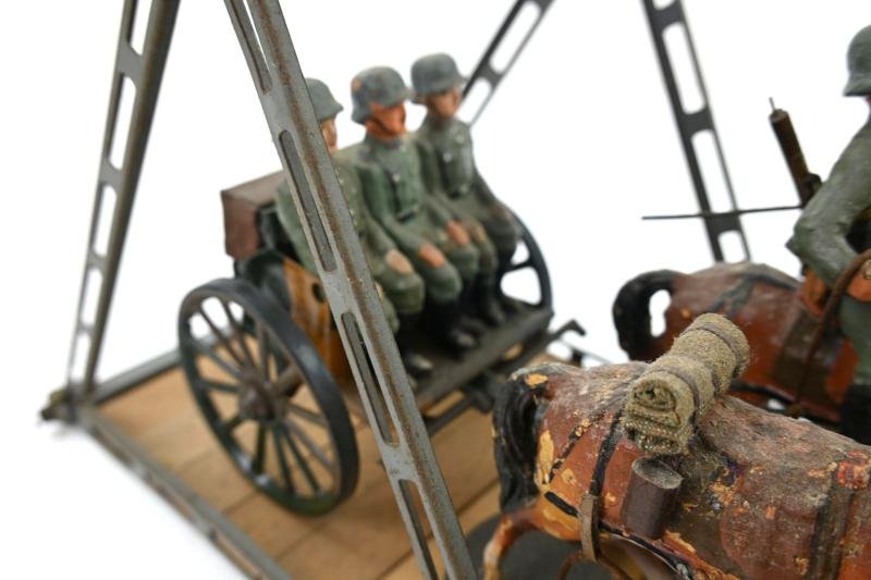 German WH Elastolin Horse Drawn Wagon with bridge — image 6