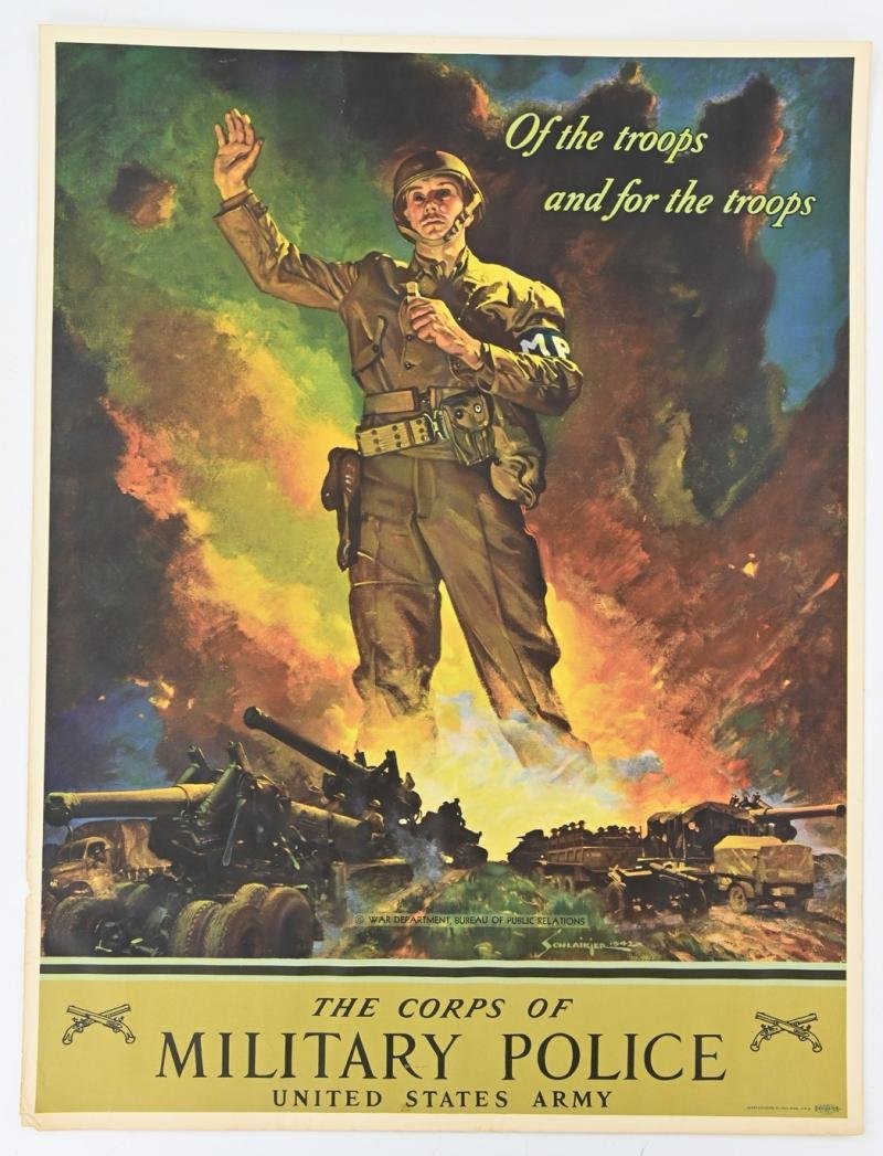US WW2 Military Police Recruitement Poster — image 2