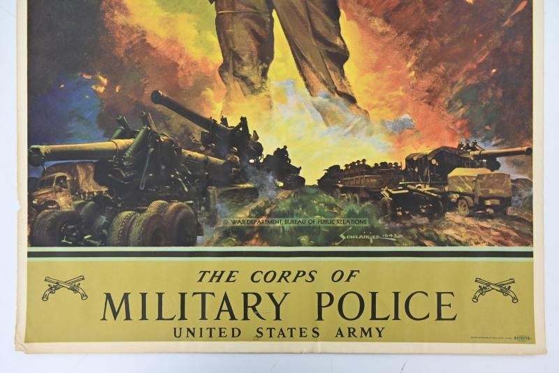 US WW2 Military Police Recruitement Poster — image 6