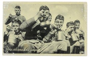 German WH Postcard 'Uns schmeckt's immer!'