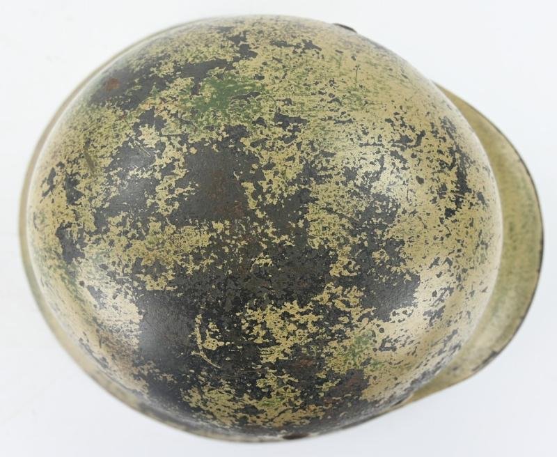 German KM M35 Coastal Artillery Camo Combat Helmet — image 10