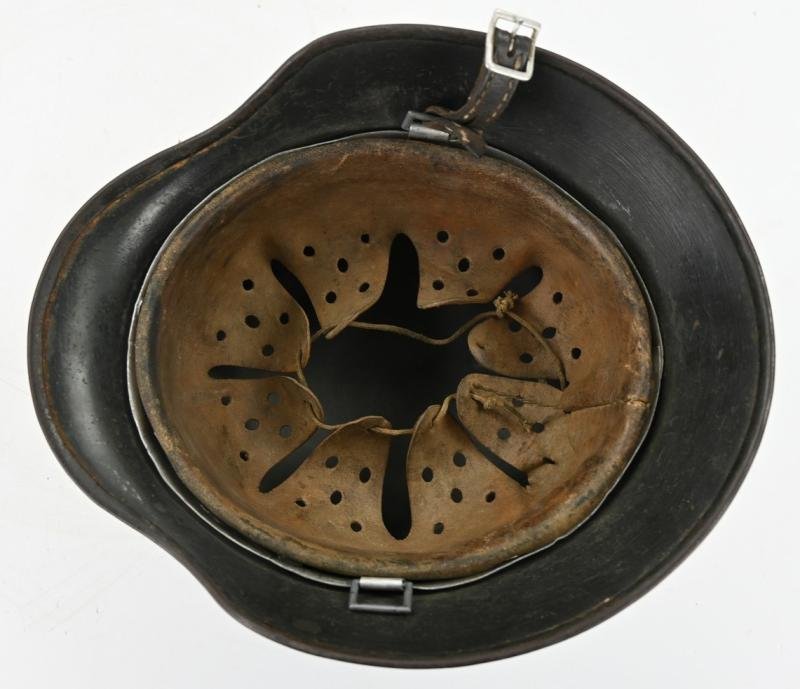 German KM M35 Coastal Artillery Camo Combat Helmet — image 11