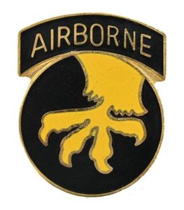 US Army 17th Airborne Division DUI Unit Crest Pin