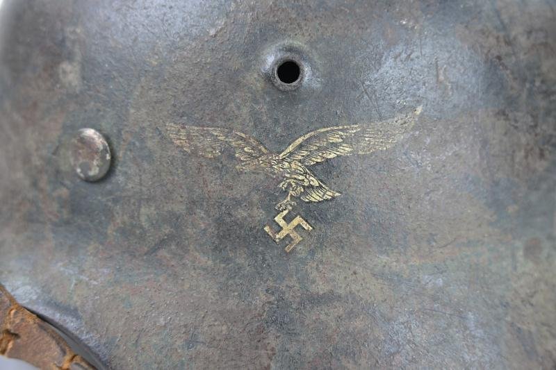 German LW M40 SD Camo Helmet — image 2