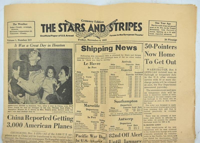 US WW2 The Stars and Stripes Newspaper — image 2
