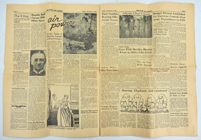 US WW2 The Stars and Stripes Newspaper — image 3