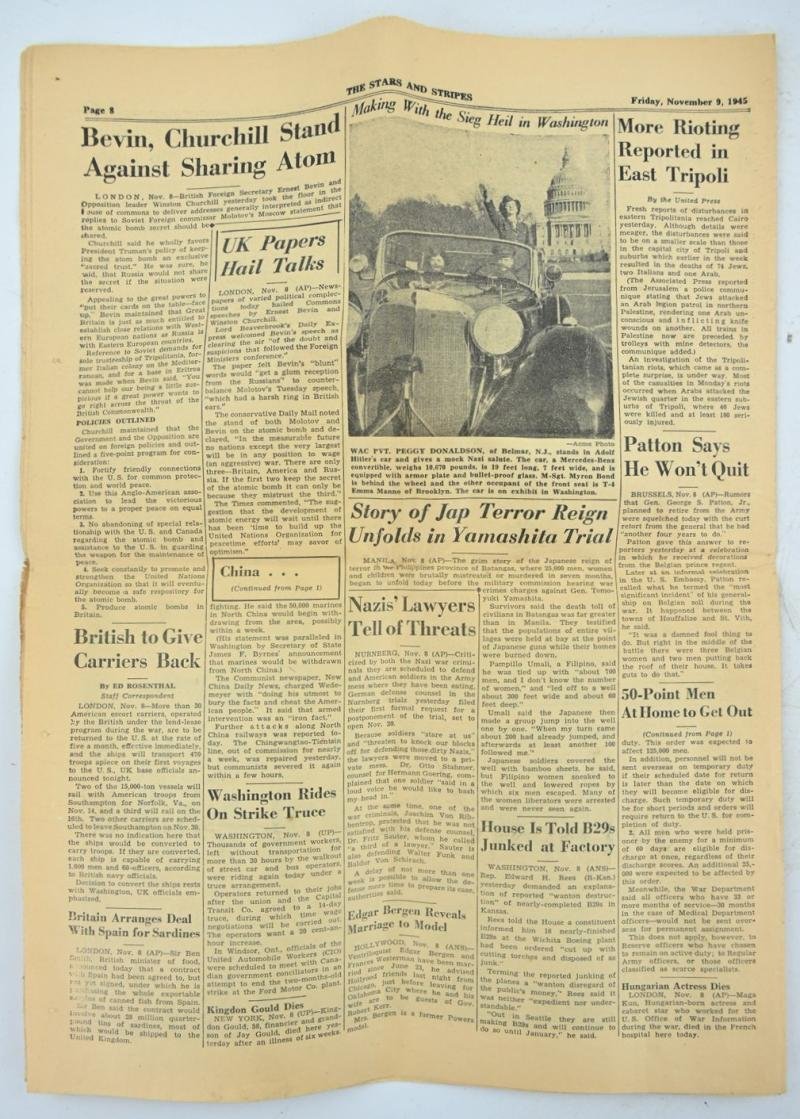 US WW2 The Stars and Stripes Newspaper — image 6