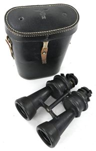 German KM 7x50 U-Boat Commander Binoculair with Case