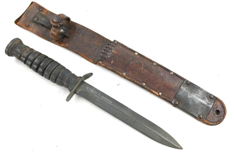 US WW2 Paratrooper M3 Fighting Knife with M6 Scabbard — image 10