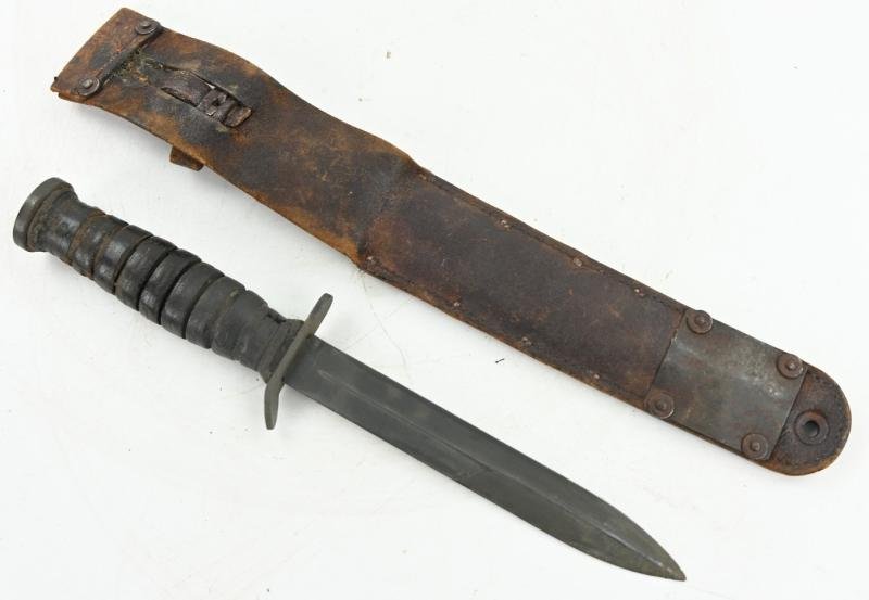 US WW2 Paratrooper M3 Fighting Knife with M6 Scabbard — image 13