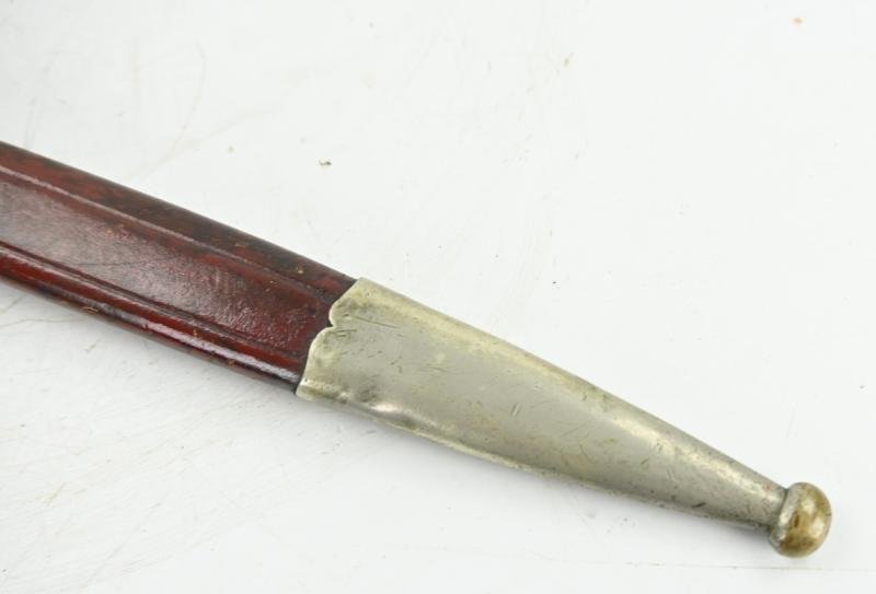 German Rural Police (Gendarmerie) Stag Handled Dress Bayonet with Frog — image 3