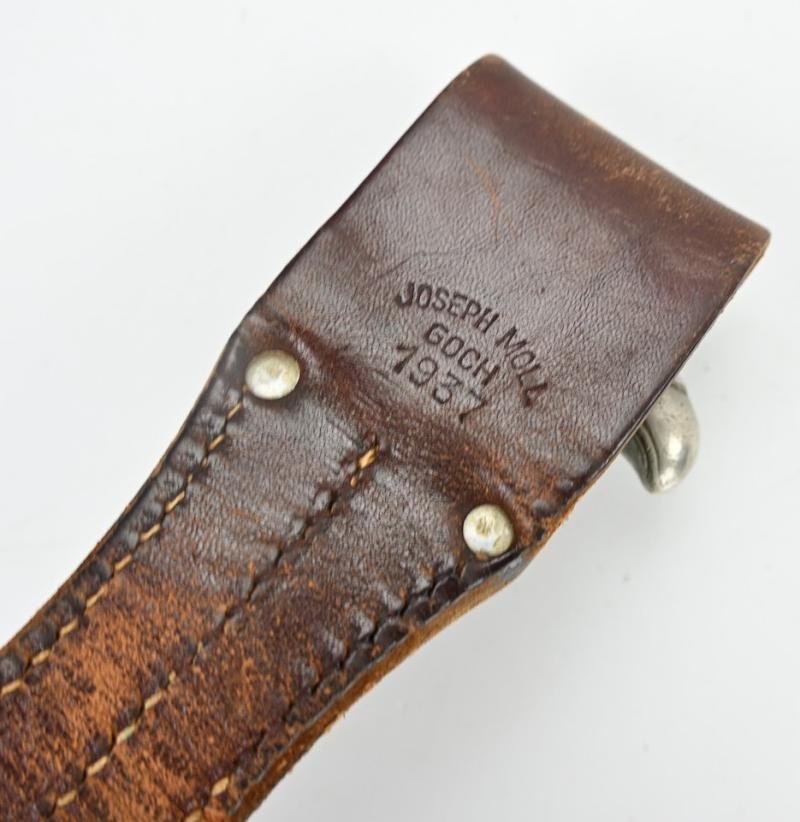 German Rural Police (Gendarmerie) Stag Handled Dress Bayonet with Frog — image 6