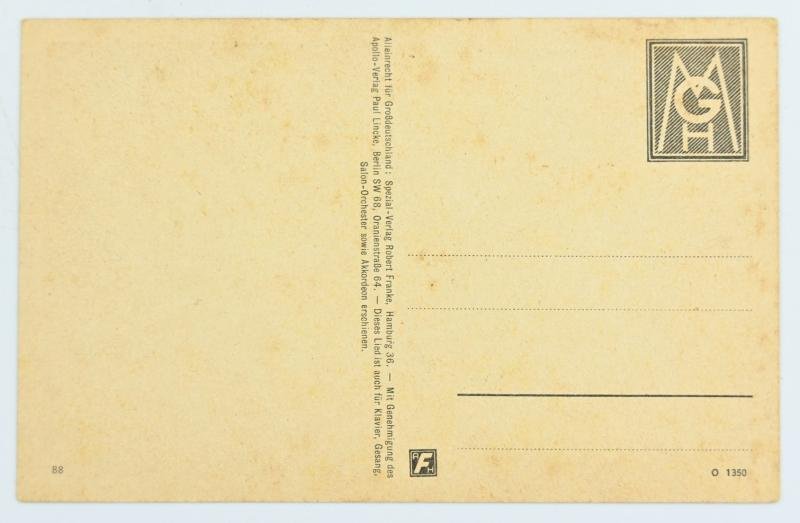 German WH Postcard 'Lili Marleen' — image 3