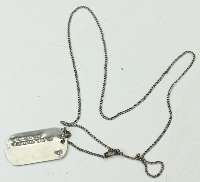 US WW2 WAC Dog-Tag with Chain 'Ray Martzak' — image 4